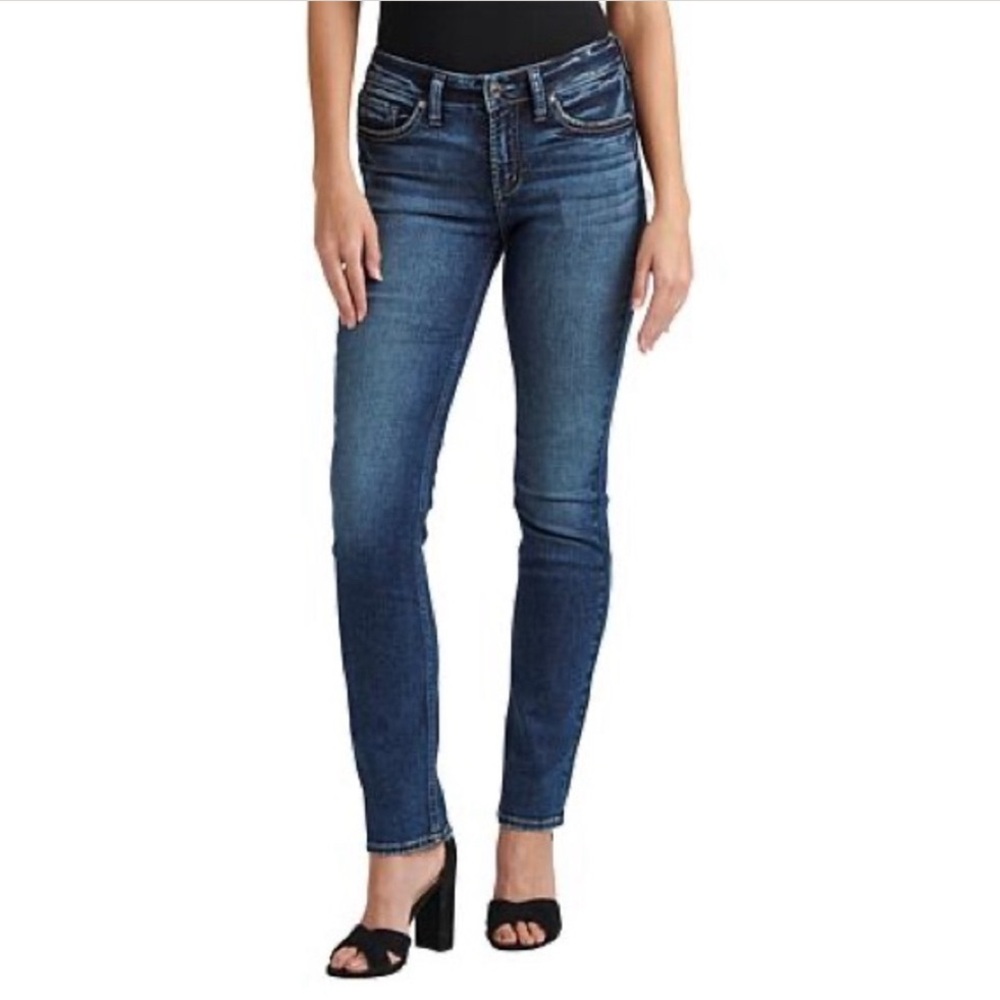 Silver Suki Straight Leg Jean